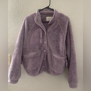 Aeropostale Women’s‎ Purple Fluffy Fleece Soft Jacket Size Small